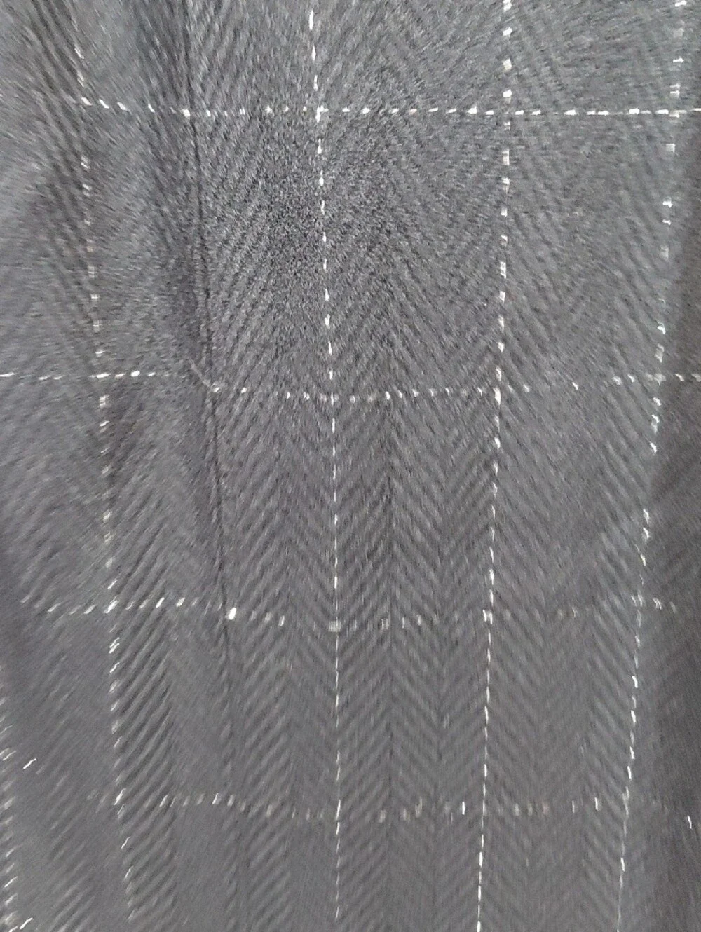 George Simonton Black Metallic Thread Windowpane Knit Blazer Skirt Set Size 14